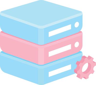 web servidor apilar icono vector