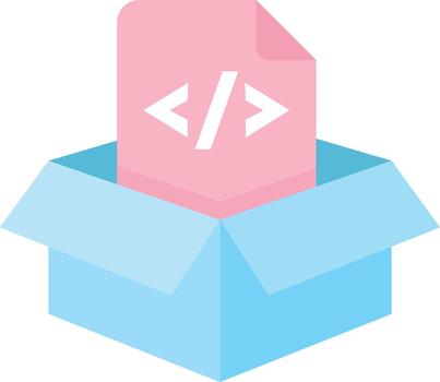Code Package Icon vector