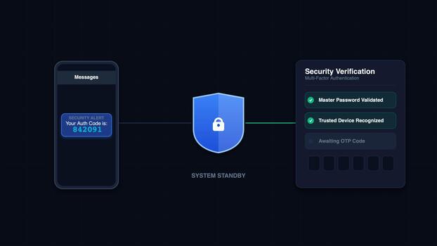 Secure Multi-Factor Authentication Process Visualization video