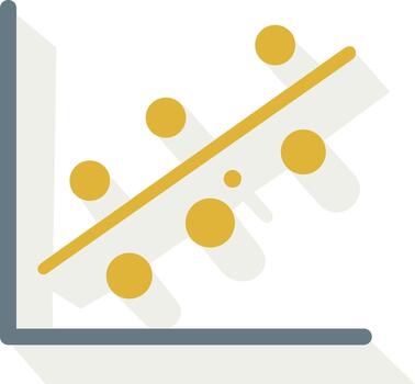 lineal regresión gráfico para datos análisis vector