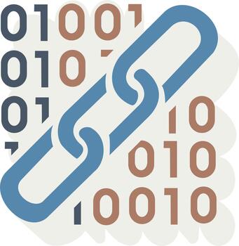Binary code chain for data security vector