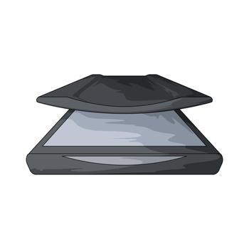 Flatbed Document Scanner vector