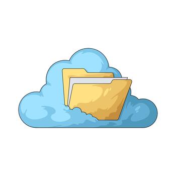 Cloud Storage Folder vector