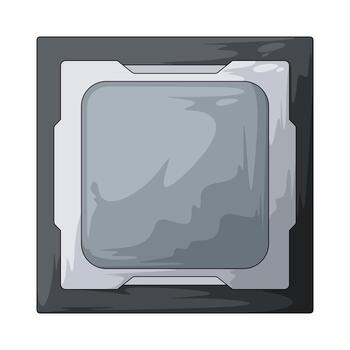Computer Processor Illustration vector