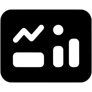 Flat Solid Business Analytics Statistics Data Performance Report Interface Icon vector