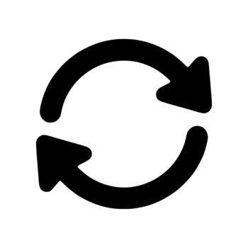 moderno sólido actualizar lazo ciclo circular flecha interfaz icono símbolo vector