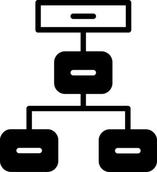 proyecto semi sólido icono vector