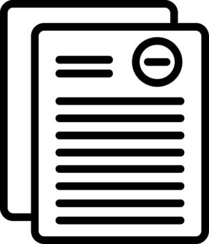 Remove Linear Icon Designed vector