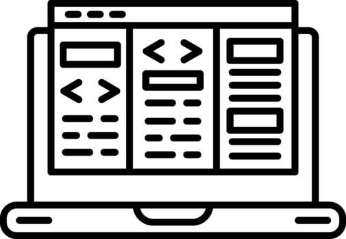 web diseño lineal íconos diseñado vector