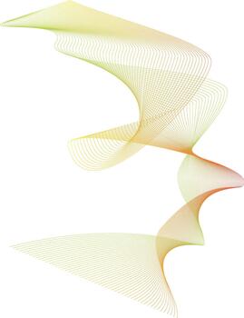 gradient yellow wave graphic vector