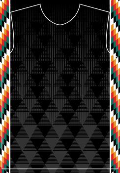 triangle pattern jersey background vector
