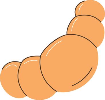 mano dibujado un pan elemento vector