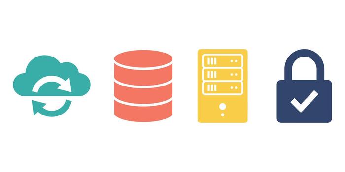 Cloud Data Storage vector