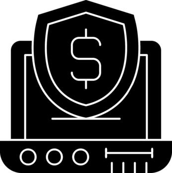 Glyph icon Computing Modern Computing Technology Processing Solution Symbol vector