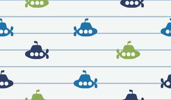 Submarine pattern background vector