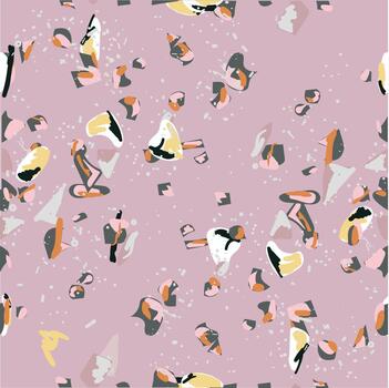 Mauve Terrazzo Pattern vector