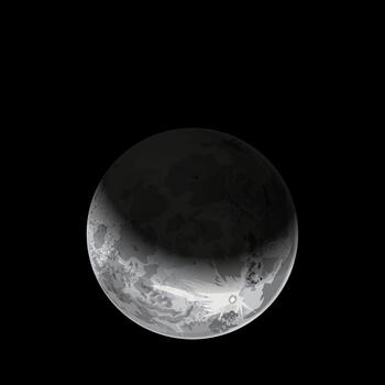ensombrecido lunar fase vector
