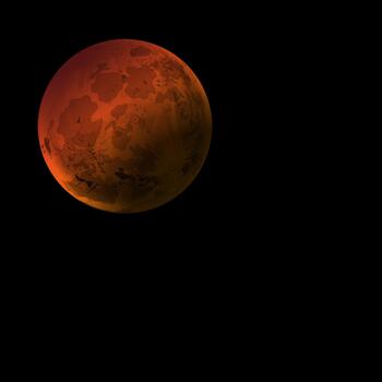 carmesí lunar eclipse vector