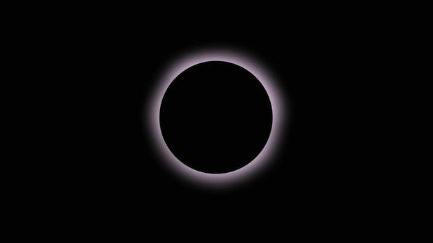 surrealista oscuro eclipse lazo animación video