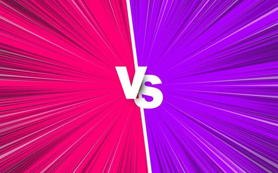 cómic versus antecedentes marco vector