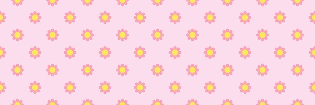 Spring Flowers, Seamless pattern vector