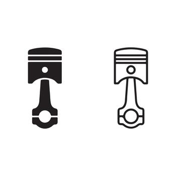 Engine Piston Icon vector