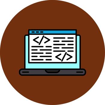 código lleno multi circulo icono diseño guión archivo vector