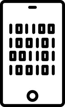 codificación lineal icono diseño programación código vector