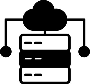 nube redes semi sólido diseño nube red vector