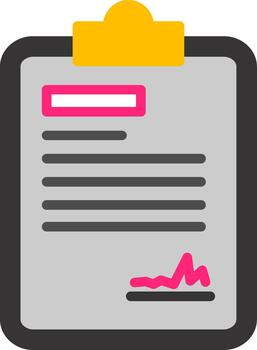 Assignment Flat Design Project Task vector