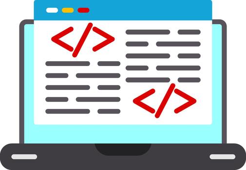 código plano icono diseño guión archivo vector