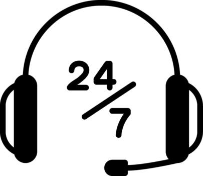 cliente cuidado semi sólido diseño cliente apoyo vector