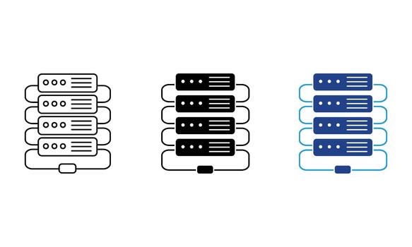 server rack database icon vector