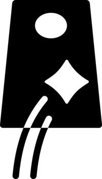 cornhole solid icon vector