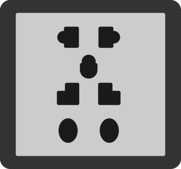 enchufe plano icono diseño poder enchufe vector