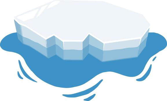 flotante hielo plataforma vector