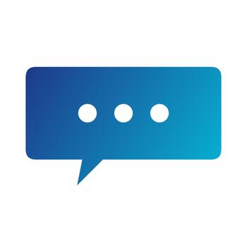 Chat Message Bubble Conversation Icon vector