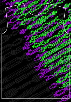 elements pattern for jersey background vector