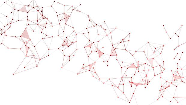 Complex Interconnected Network Abstract Technology Background vector