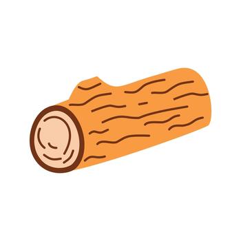 cortar árbol Iniciar sesión ilustración vector