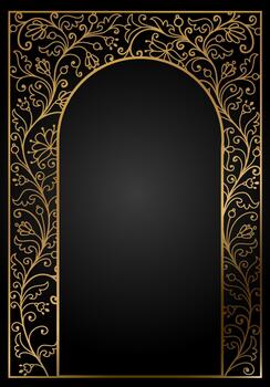 Rectangular background with floral vector