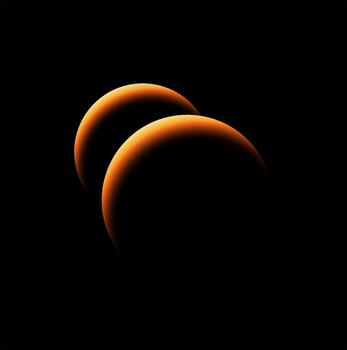 Golden Eclipse Pair vector