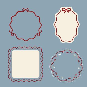 decorativo arco marcos elementos conjunto vector