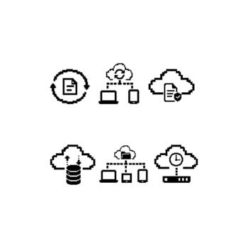 Data server cloud network set vector