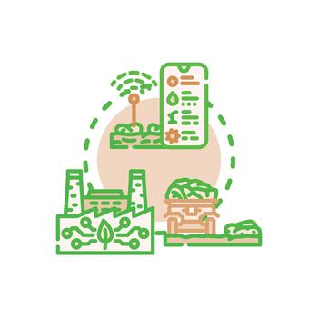 Open source technology resources concept connecting cloud computing vector