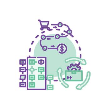 Analyzing complex business process flow problems vector