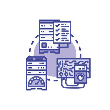 Local system validation checking network operational processes vector