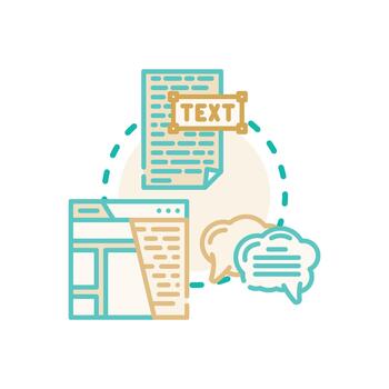 Unique topic concepts developing creative ideas vector