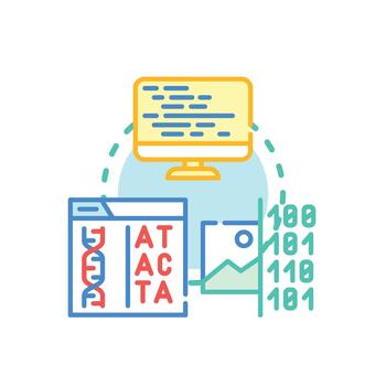 Computer code programming coding technology development concept vector