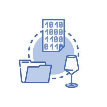 Empty square frame concept with missing data and kitchenware vector